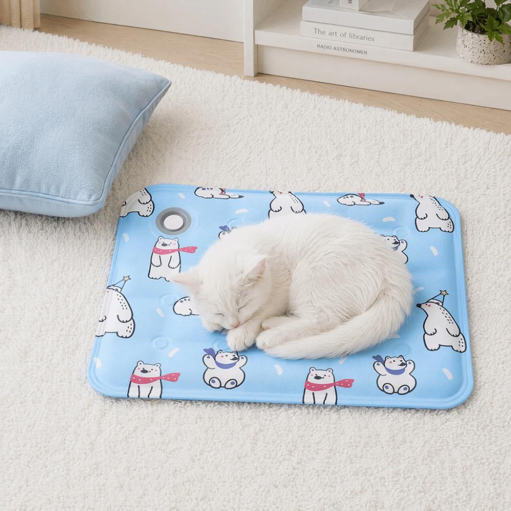 Anti Bite Pet Cooling Mat Non-Slip Pet Ice Cushion Floor Mat Cool Nest  for Small Dogs