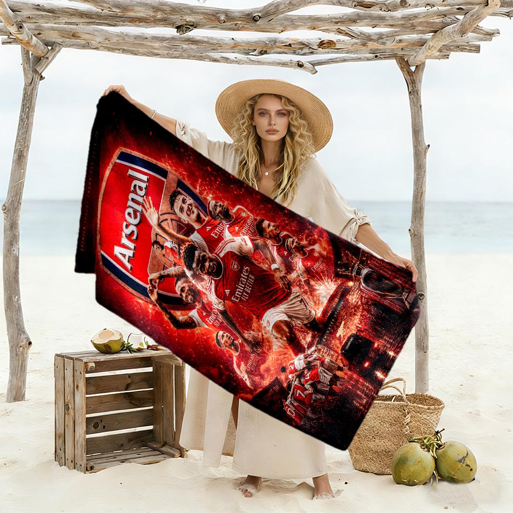 Arsenal Football Player Beach Towel Soft Durable Quick-Dry Comfortable Lightweight Portable for Swimming,Beach,Camping, Travel, Beach Accessories,Gym