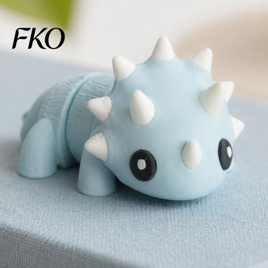 Dinosaur Stress Relief Toy 3D Printed Fidget Toy, Cute Articulated Flexible Figurine, Playable Ball Movable Mini Animal Sensory for Kids, Adults Joint