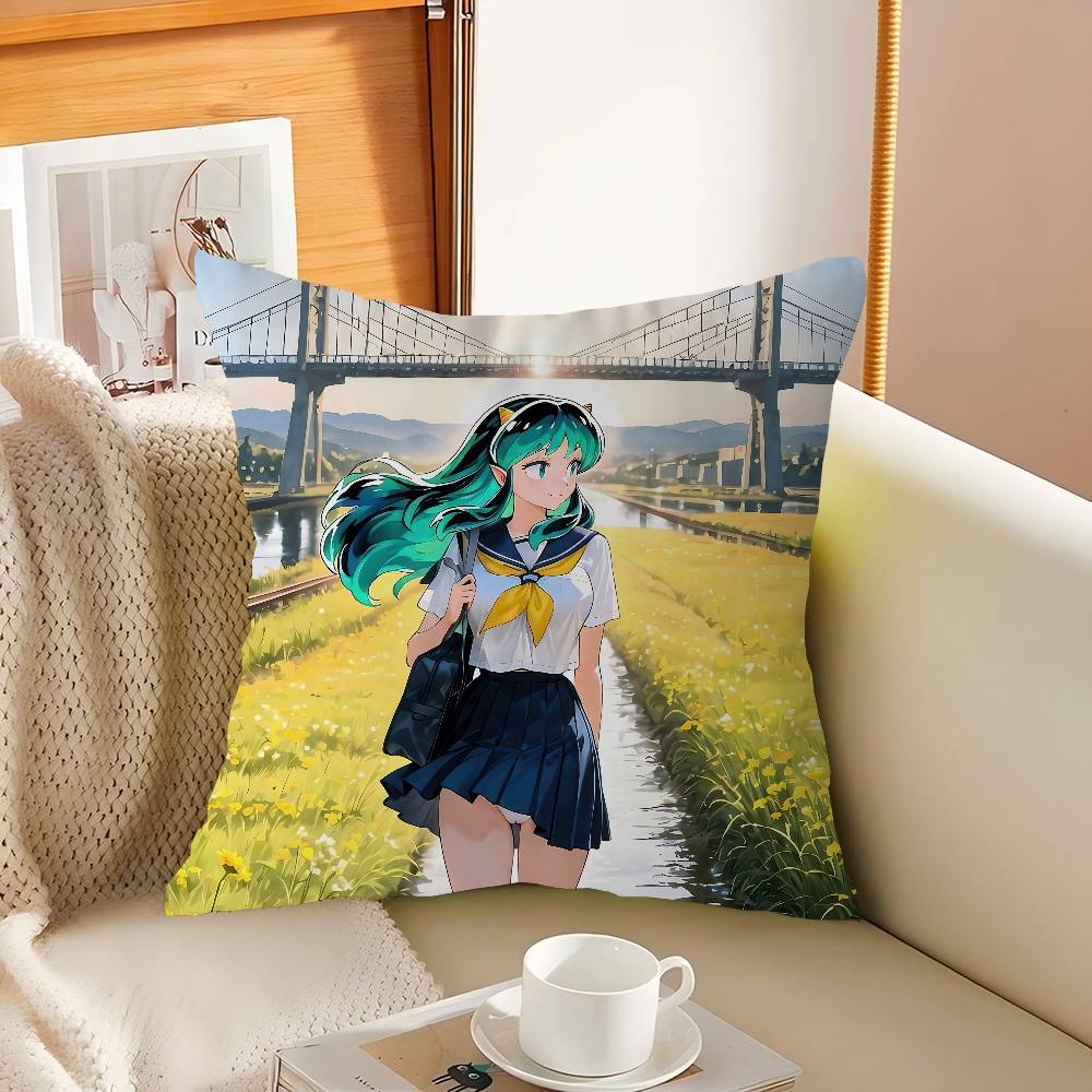 U-Urusei Yatsura Personalized Pillow Dust Cover Bedroom Kids Party Decoration Pillowcase Birthday Children Gift