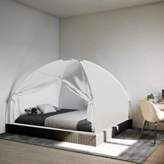 Moustiquaire mongole avec portes 220 maille blanc 200x180x135cm
