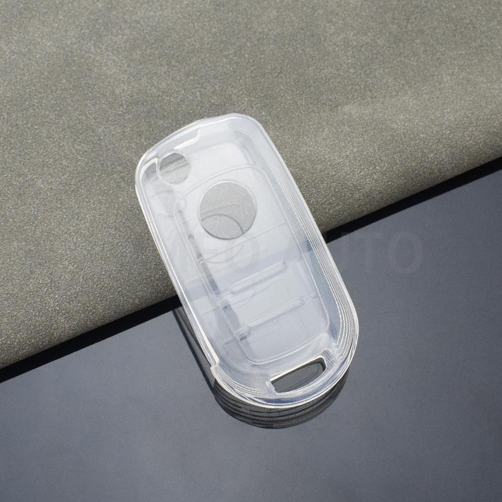 Transprent Flip Key Case Cover Shell for FIAT Tipo Toro Nuovo Freedom 500X Doblo Argo Grazie Protector Keyless Fob Accessories