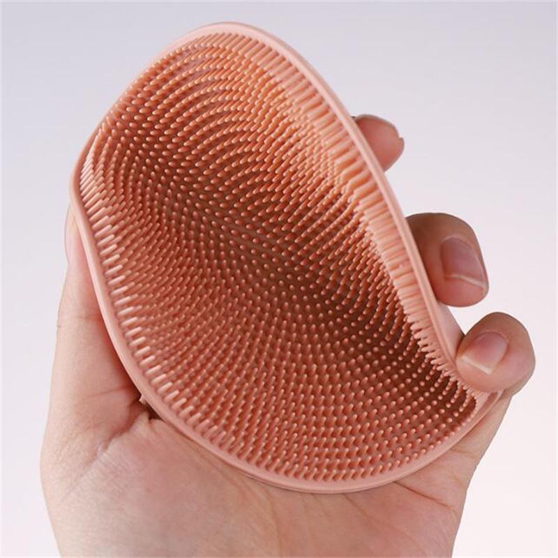 Silicone Massage Bath Brush Body Scrubber Skin Exfoliator Scrub Bath Clean Tool Stain Removal