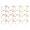 100Pcs Cute Paper Clips  Style Anti Slip Sturdy Electroplated Metal Fancy Paperclips for Family 