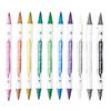 Double End Glitter Marker Pen for Coloring Scrapbooking DIY Birthday Card Making