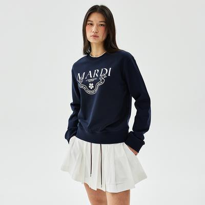 [mardimercredi] SWEATSHIRT CLASSIQUE PRINTED_NAVY IVORY