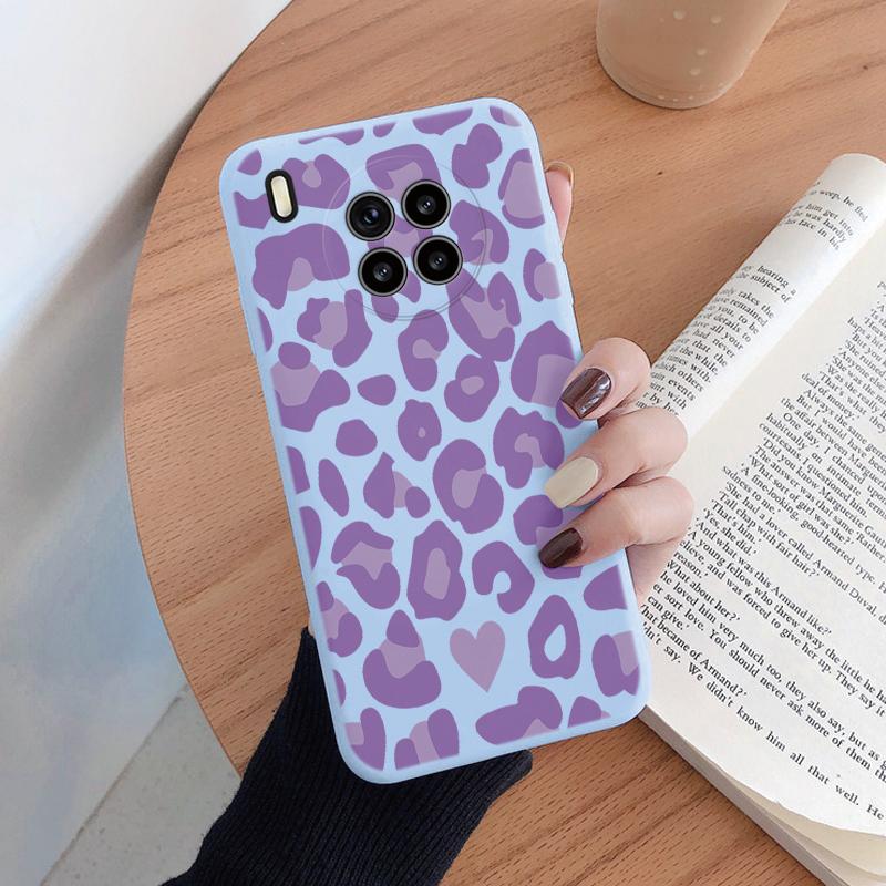 For Honor 50 Lite Huawei Nova 8i Phone Case Fashion Leopard Print Cover Soft Silicone Shockproof Fundas For Honor 50Lite Coque