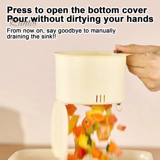 Easy Clean Kitchen Gadget Sink Strainer Basket, Automatic Dumping Design, Hanging Faucet Food Catcher, for Cleaning And Drainage Space Saving Drain