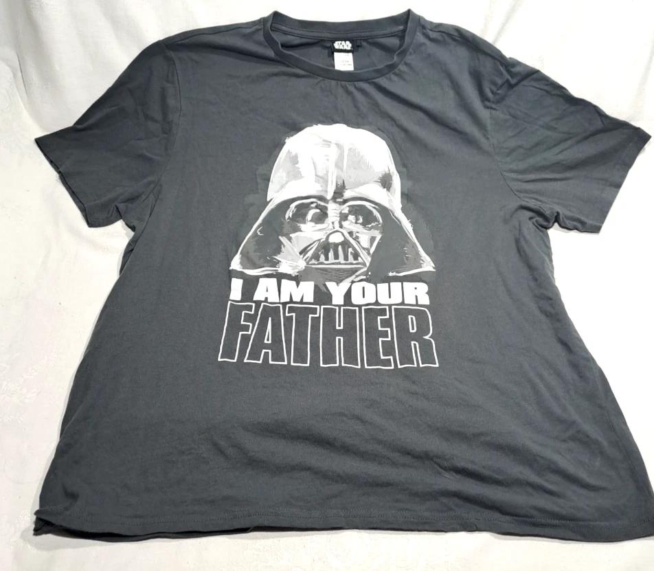 T-Shirt Star Wars Darth Vader I Am Your Father Black Size 2XL L