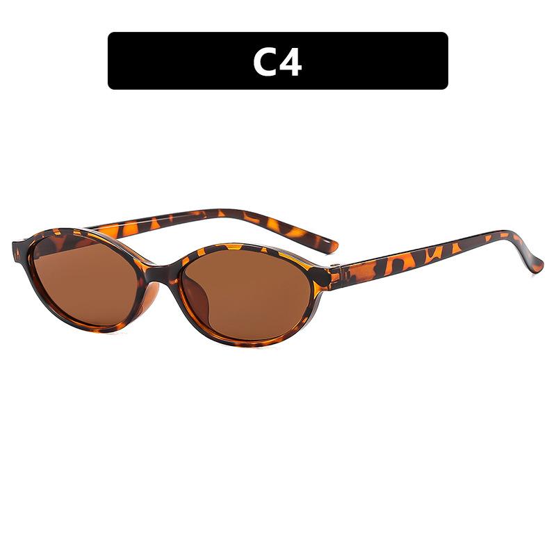 Trendy Retro Small Oval Women Sunglasses Fashion Round Steampunk Women'S Sunglasses Shades Fashion Ladies Shades  Uv400