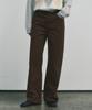 Wednesday Oasis For Woman W/Herringbone Pure Cotton Pants_Brown(W25-Pt24)