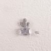 Trendiger Strass- und Zirkon-Nagelschmuck mit diamantbesetzten Metallpailletten