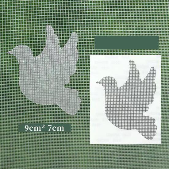 20Pcs Self Adhesive Window Screen Stickers Cat Bird Shaped Screen Repair Patch Waterproof Screen Repair Kit for Mosquito Nets Tents