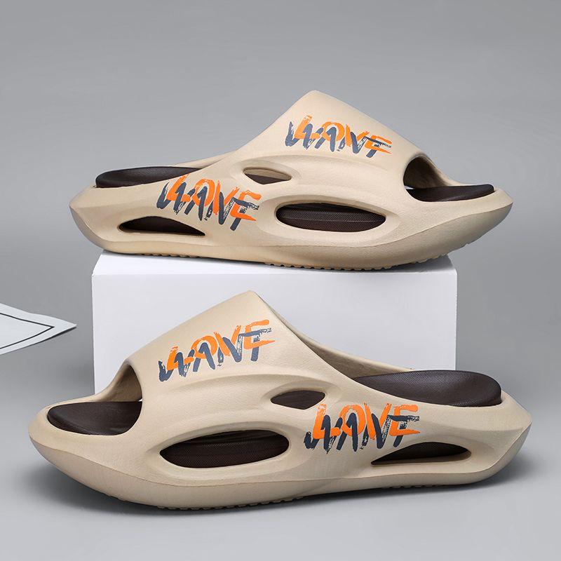 Summer Fashion Removable Simple Lightweight Anti-Slip Home EVA Trendy Slides Slippers for Men's Beach Sandals