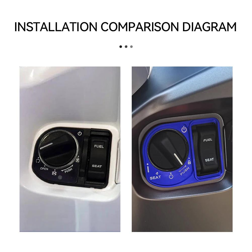 Motorcycle Ignition Switch Cover Aluminium Alloy Key Switch Protector Ignition Lock Ring Cover For Honda PCX150 PCX125 ADV150