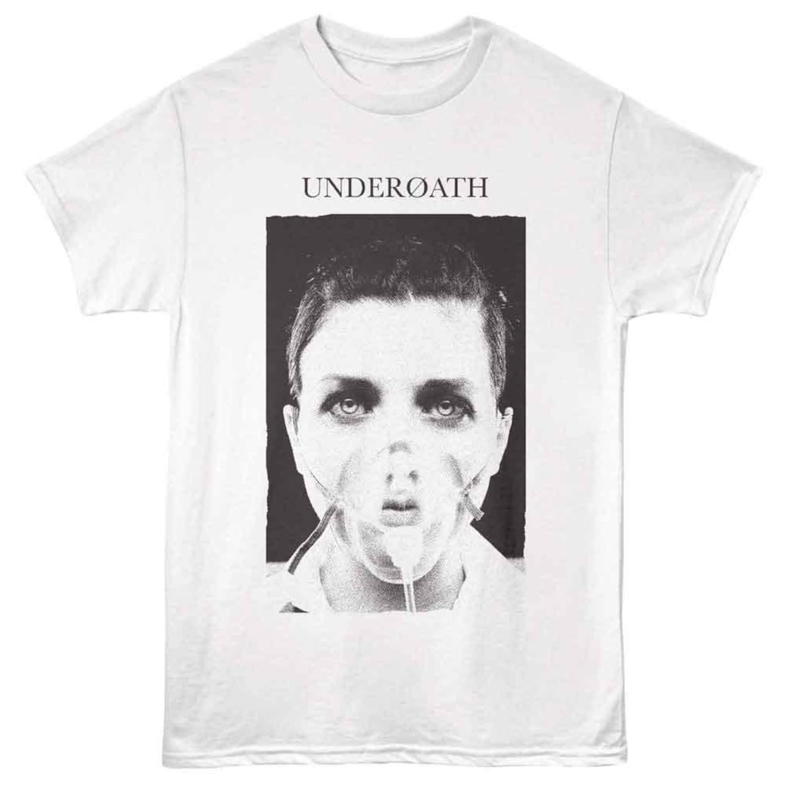 Underoath Mask White T-Shirt L