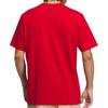 Adidas Модная удобная универсальная футболка с круглым вырезом и коротким рукавом, мужские топы красного цвета JX2536