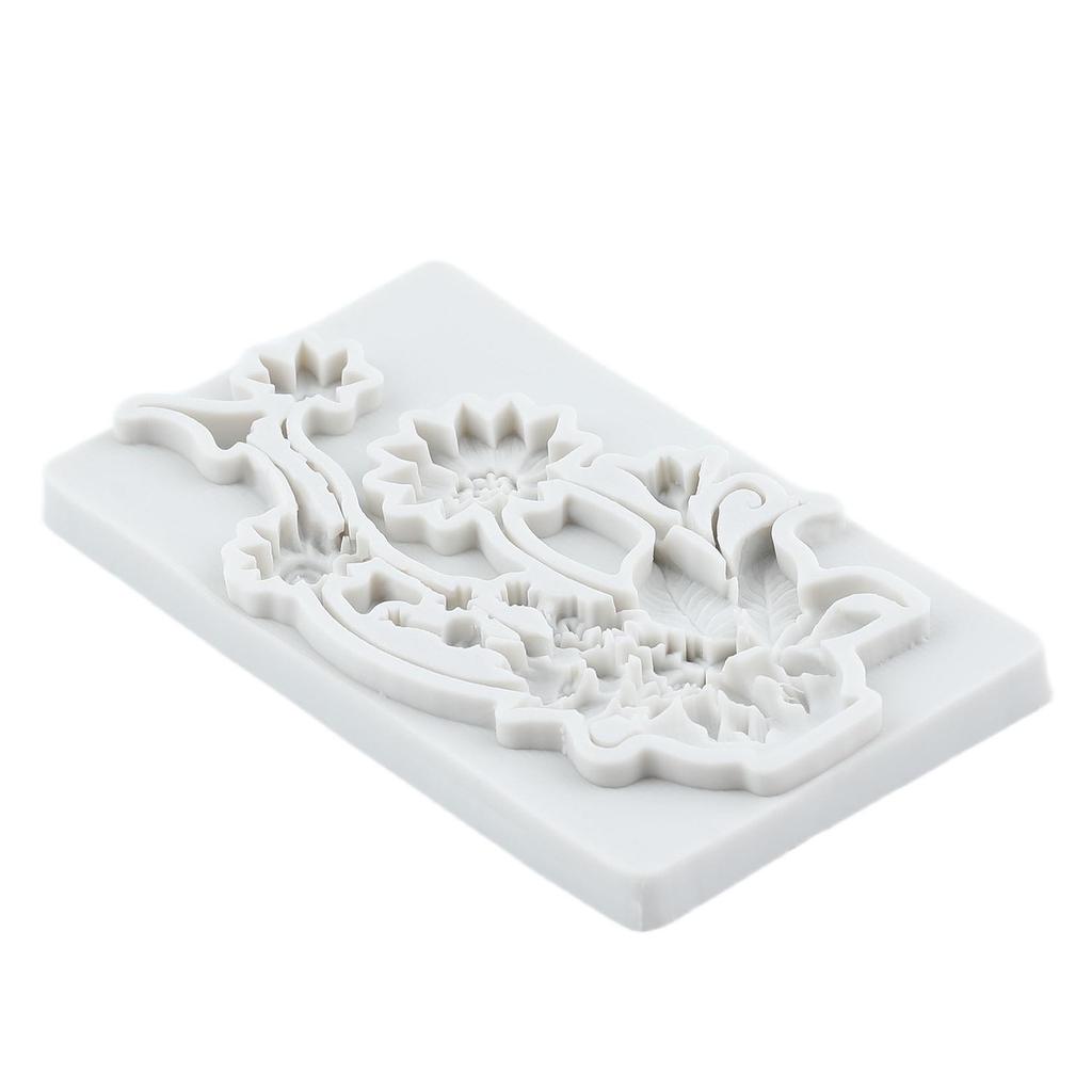 Flower Vase Silicone Molds Lotus Rose Daisy Flower Fondant Mold Relief Flower Mold Cake Decorating Tools Cupcake Topper Candy Chocolate Gumpaste Mold