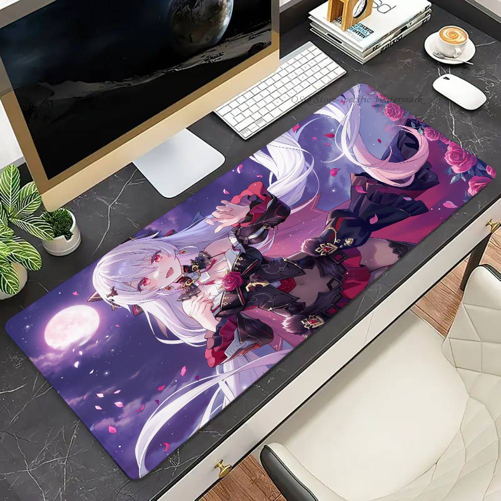 Theresa Apocalypse H-Honkai Impact 3 ANIME Mousepad Non-slip Suitable For Office Computers Laptops E-sports Game Desk Mats XXL
