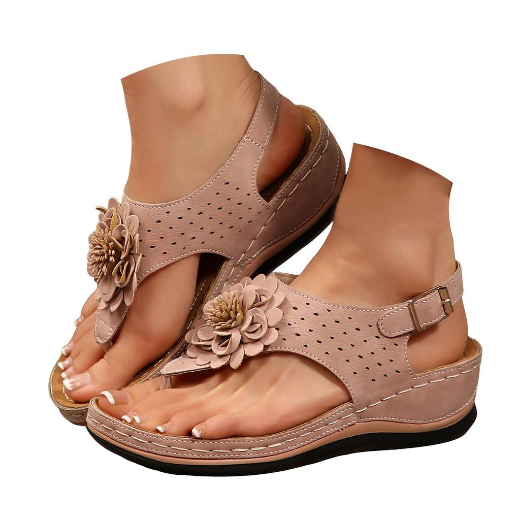 Womens Sandals Wide Ergonomic Design Wedge Toe Sandals Mitigate Foot Fatigue Comfortable And Functional Shoes Sandals For Woman