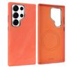 Luxury Microfiber Magnetic Wireless Charging Phone Case For Samsung Galaxy S24 S25 S26 Ultra For Magsafe Metal Camera Lens Cover