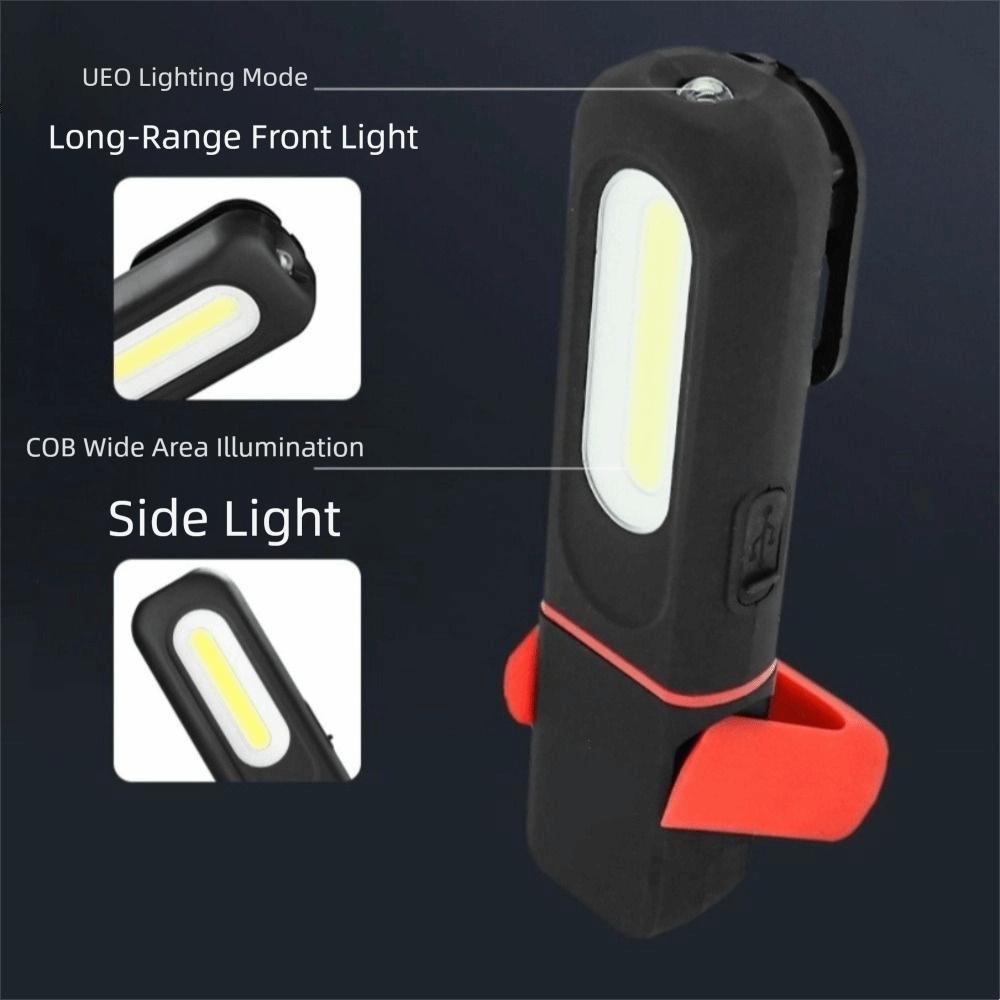 USB Rechargeable Magnetic Work Light 360° Rotation Emergency Lamp  Outdoor Adventures