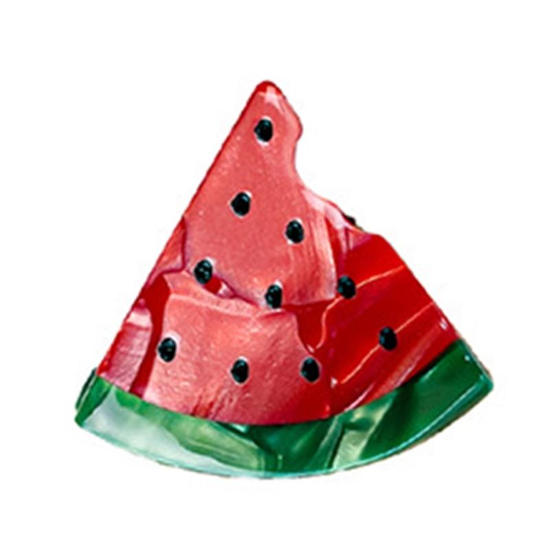 

Internet Celebrity Taking Photo Side Bangs Hair Claw with Mini Fruit Shape Hair Catch for Woman Teens Braids Side Bangs