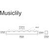 Musiclily 42mm Electric Guitar Ox Bone Nut Grooved Bone Nut Fender for Strat/Telecaster Guitars, ...