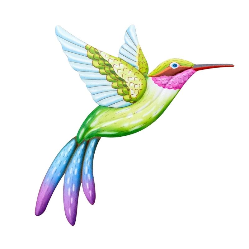 

Metal Hummingbird Wall Art Decoration Iron Bird Sculpture Waterproof Wall Hanging Figurines Ornament Decorations