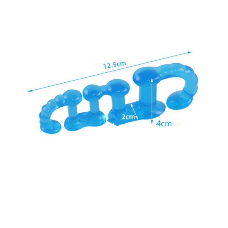 2 Stück Weiches Silikon Maniküre Pediküre Nägel Zehenspreizer Korrektur Flexibler Finger Zehenspreizer Trennung Begradiger Werkzeug