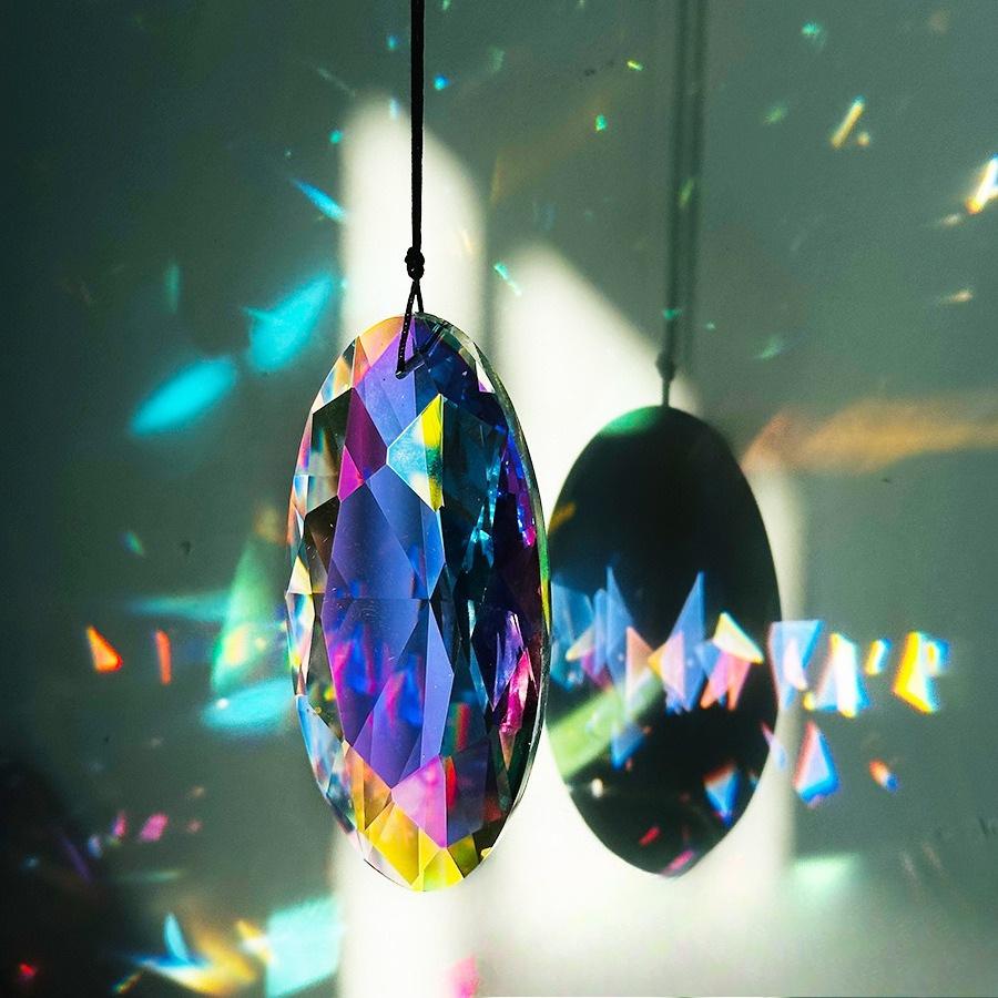 

Подвеска Свет и Тень Призма Подвесной Световой Ловец, Цветная Призма Радужный Артефакт, Подвеска для Украшения Подоконника Дома