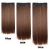 Seamless One-Piece Long Straight Hair Extension, 5-Clip, Ancient Costume Hanfu Style, Available in 60cm, 80cm, 100cm Lengths