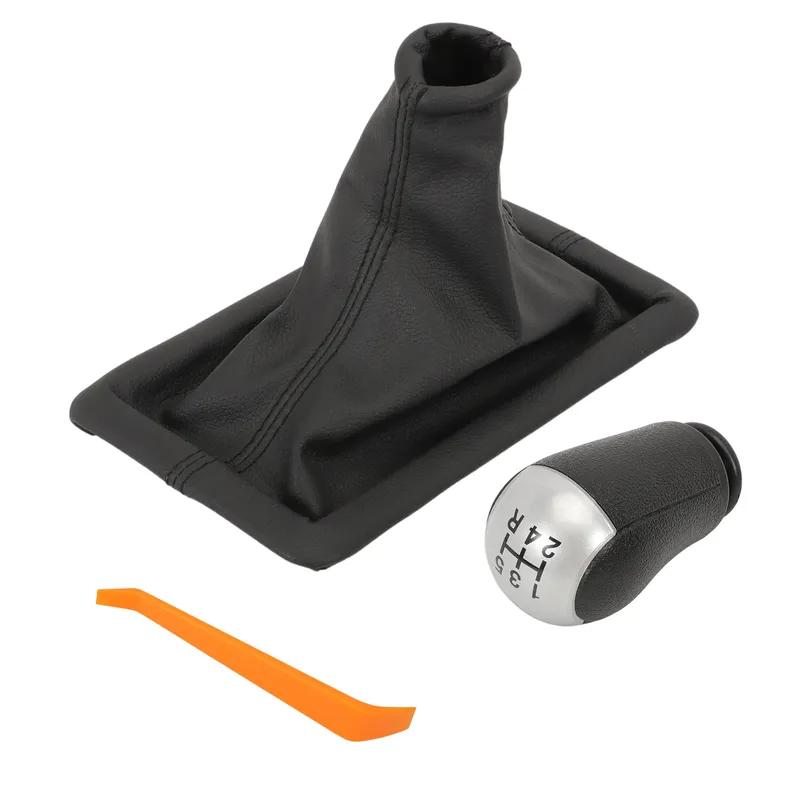 Manual Transmission Shifter Boot Cover with 5 Speed Gear Shift Knob 8R3Z7277AA for Ford Mustang 05-09 5R3Z-7213-BAA 7R3Z-7277-AD