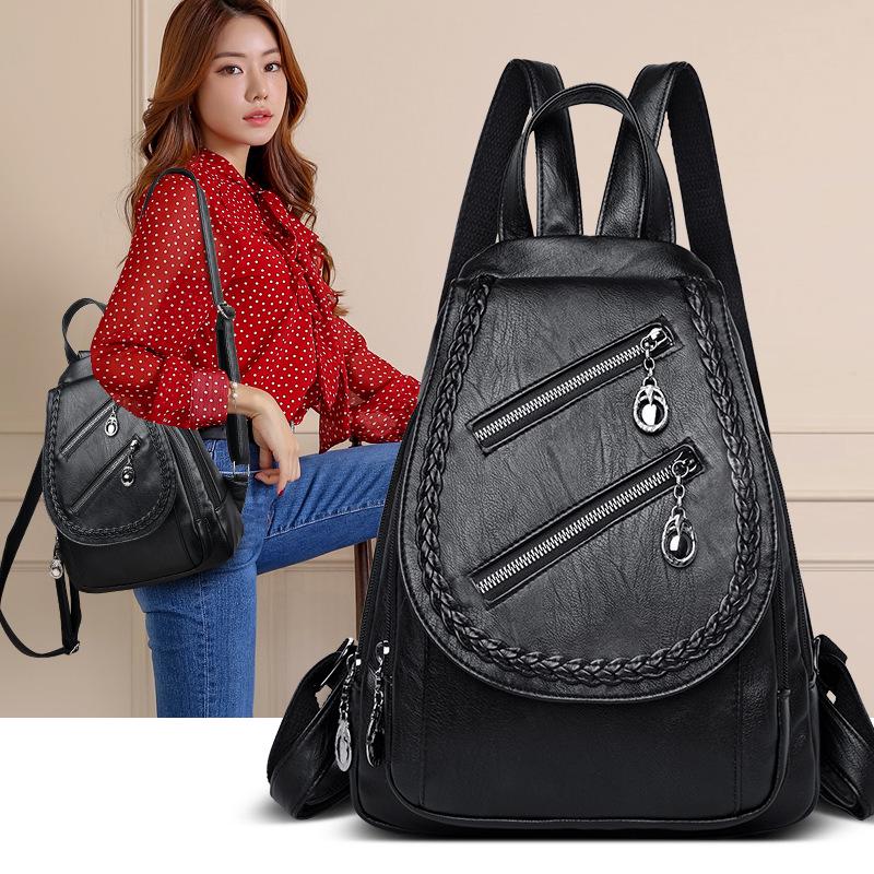 Frauen Tasche Weibliche Rucksack Mode Wilden Weichen Leder Reise Kleinen Rucksack Damen Schulter Tasche