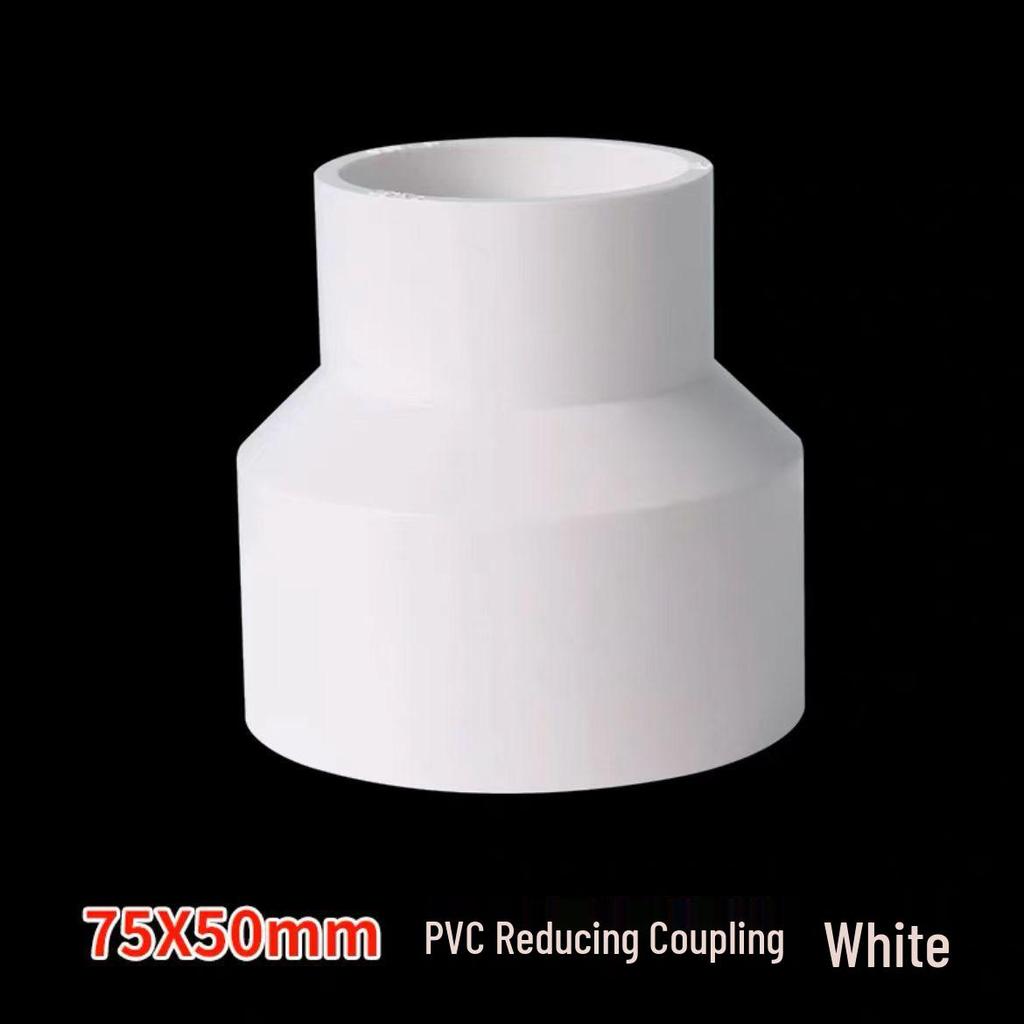 Acoplamiento Recto Reductor de PVC 1/2" a 3/4" Conector de Accesorio para Tubo de Plástico