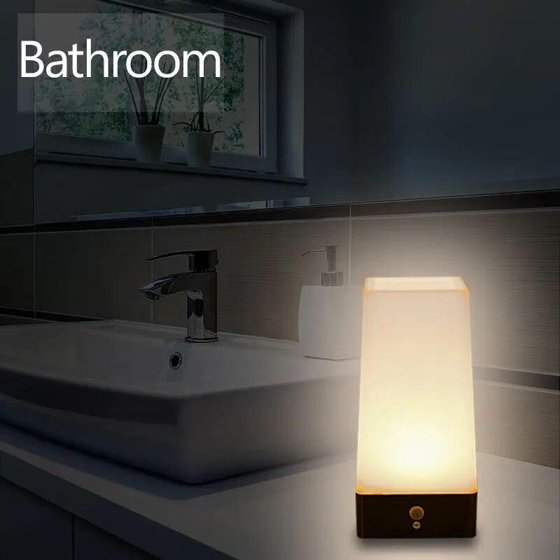 Wireless Induction LED Night Light Bedside Reading Camping Lamp With Motion Sensor On/off Switch for Children Kids Birthday Gift