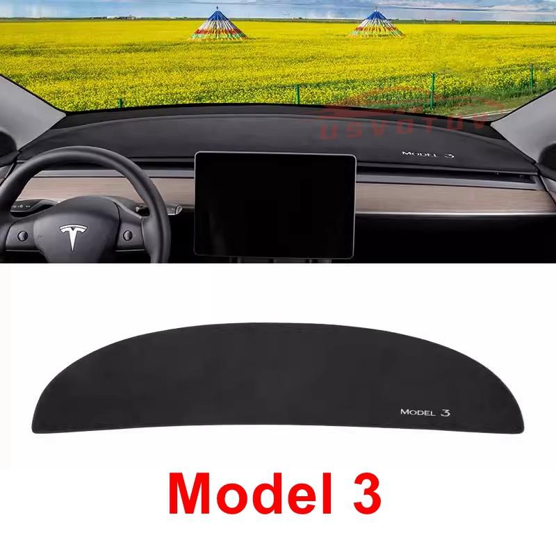 USVOTOV Anti-UV Dashboard Cover For Tesla Model Y Juniper 2026 2025 Center Console Accessories Dash Mat Protector Pad