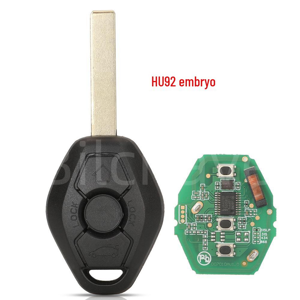 Compatible with BMW CAS2 Straight-Blade Key Remote Control (315/315LP/433) with ID46-7953 Chip