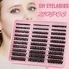 300 Clusters Of Thick Single-Cluster D-Song False Eyelashes Set 8-16Mm Curled Diy Segmented Eyelashes