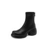 Autumn and Winter New styles fashion High heels Women's boots zipper round toe Square heel Modern Boots high 6cm size 34-43