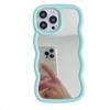 For Iphone 15 14 Plus 15 14 13 12 Pro Max 11 Mirror Hybrid Wave-Like Tpu Soft Plain Color Shockproof Phone Case Cover