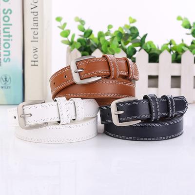 Fashion and Sweet Temperament Double Line Ladies Belt Pin Buckle Casual Ladies Belt