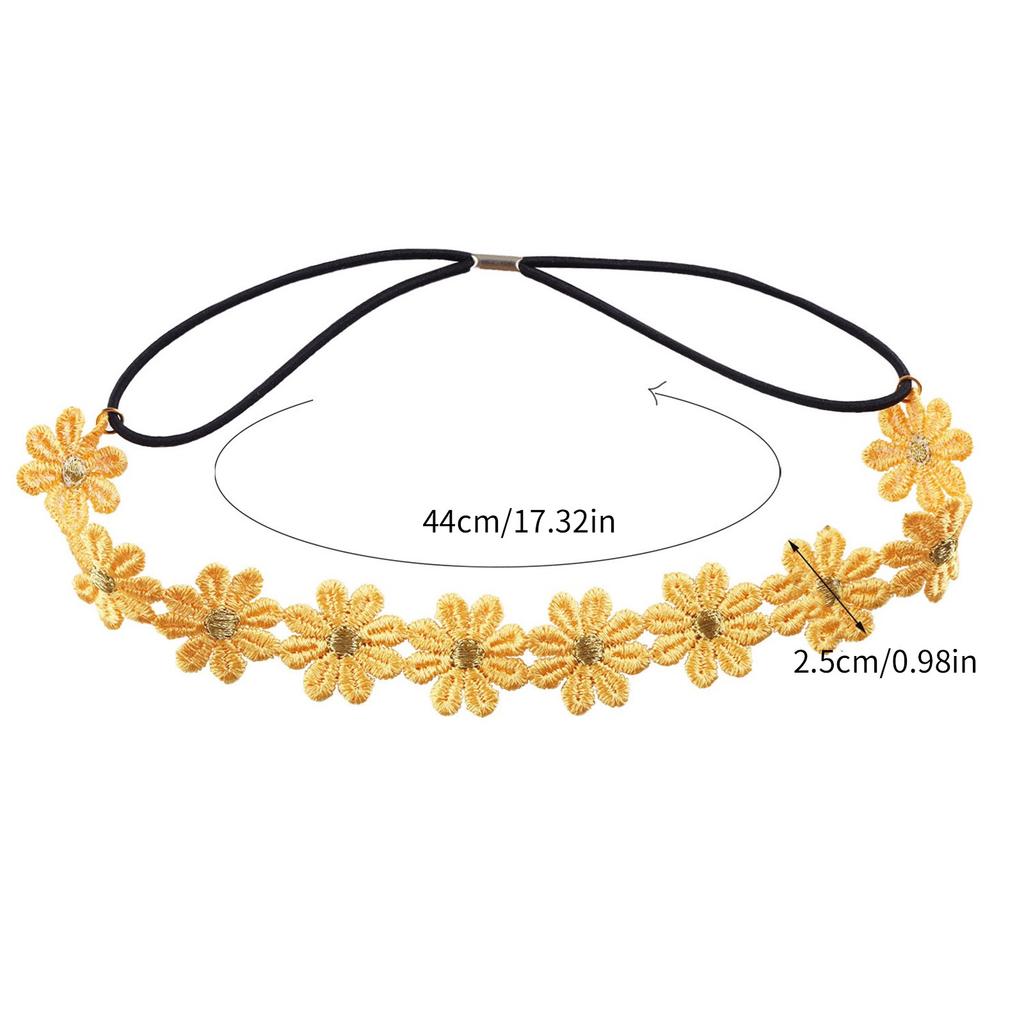 Floral Headpiece Proms Birthday Hairbands Daisy Casual Headwear Elegant Flower Hair Headpiece Headwear