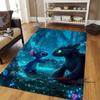 Various sizes of How to Train Your Dragon Toothless pattern rugs, cartoon style, suitable for bedrooms, living rooms, sofa