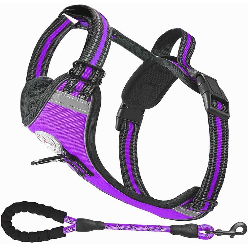 

In Stock Amazon Popular Pet Supplies Reflective Chest Strap Explosion-Proof Vest-Style Medium and Large Dogs Outdoor Dog Walking XL Purple