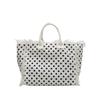 New Trendy and Fashionable Large-capacity Handbag Polyester Fiber Polka Dot Pattern, Versatile Commuter Single-shoulder Tote Bag