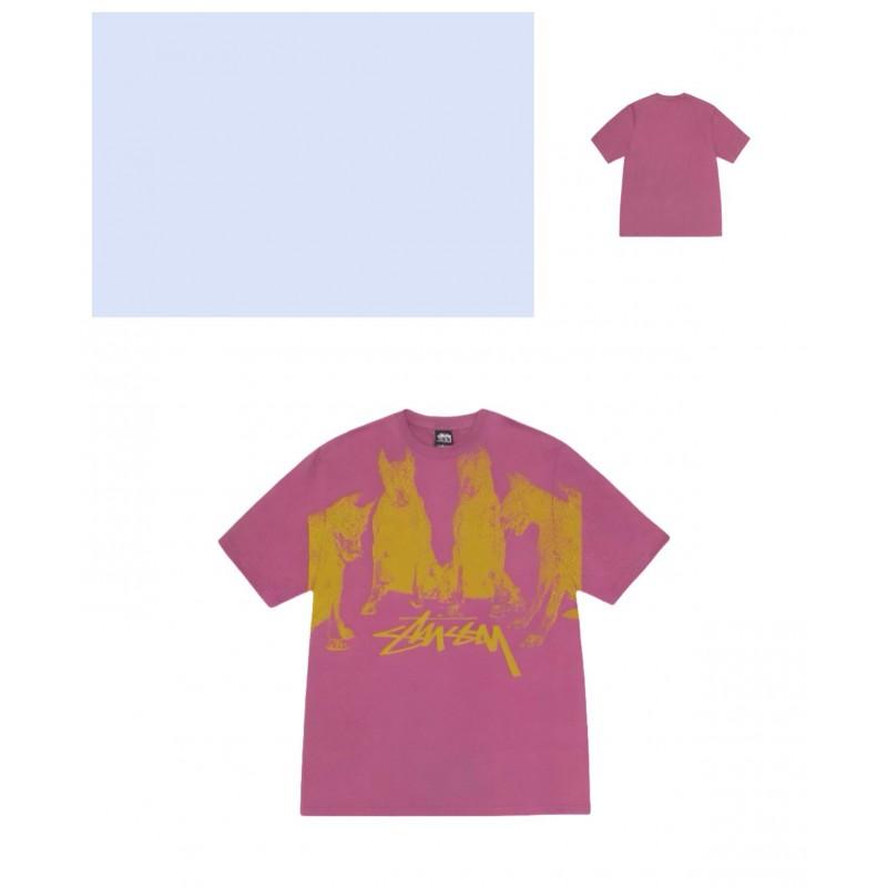 Mens Loose Fit Cotton Blend Short Sleeve T-Shirt With Cartoon Print Breathable Casual Tee Teens Adults