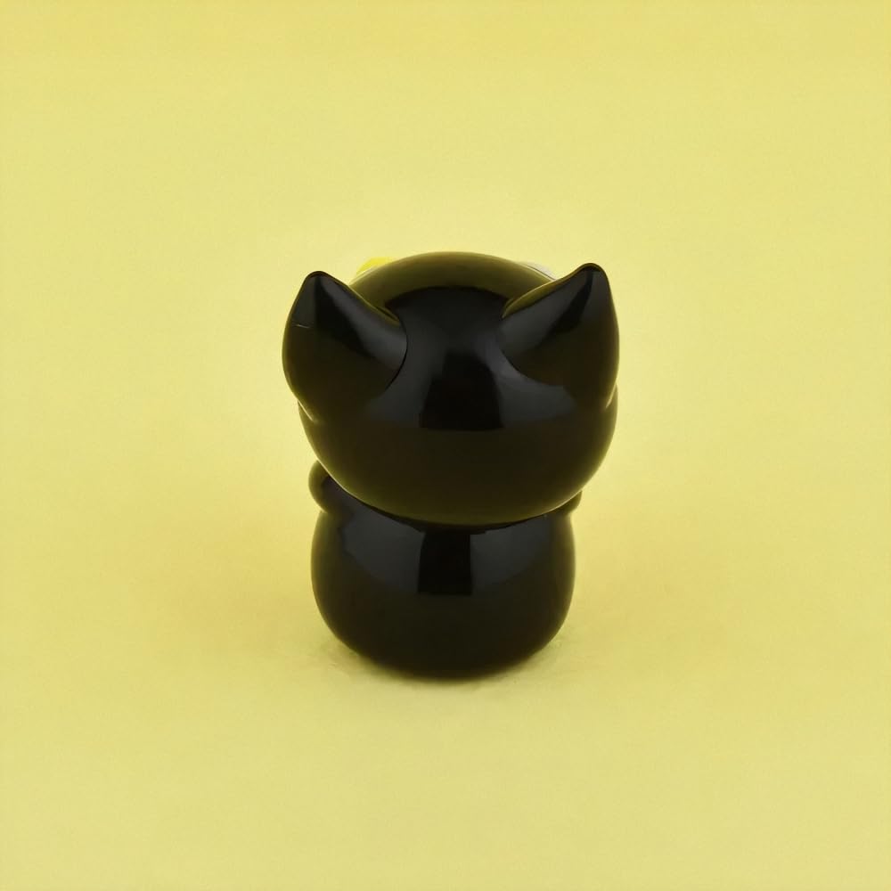 Four Cart Cute Handmade Glasswork Gift Kuroneko