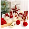 Plastic Painted Ball Christmas Tree Ornament New Year DIY Crafts Christmas Decorations Hanging Ornament Gifts Boxes