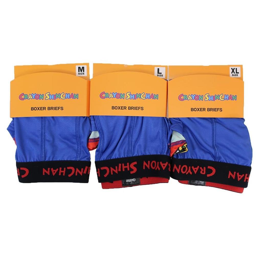 Small Planet Crayon Underwear Print Boxer Action Size M Shin-chan Men's Briefs, Shin-chan,
